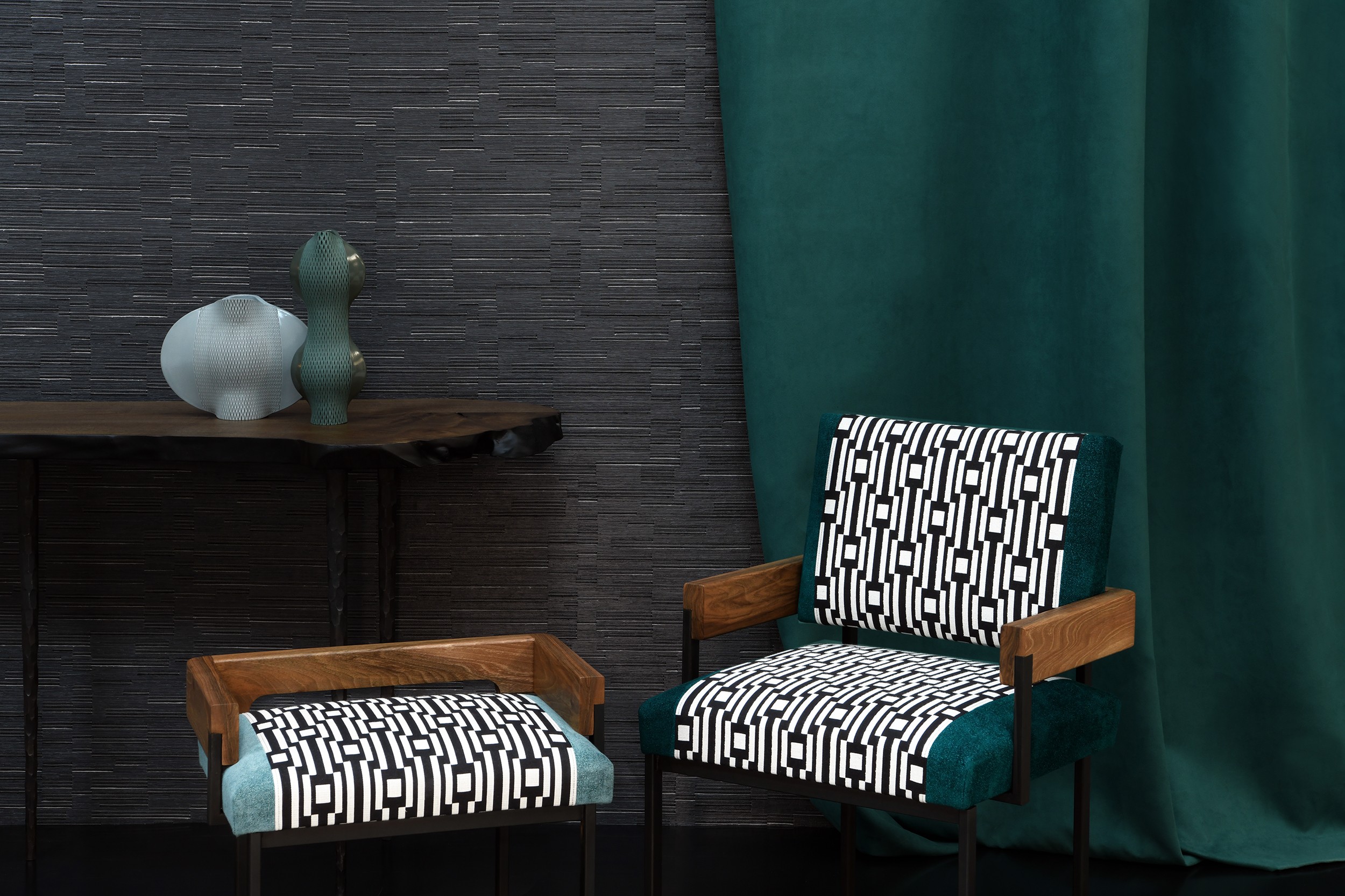 Fauteuil et tabouret "Arms", dix9mai.