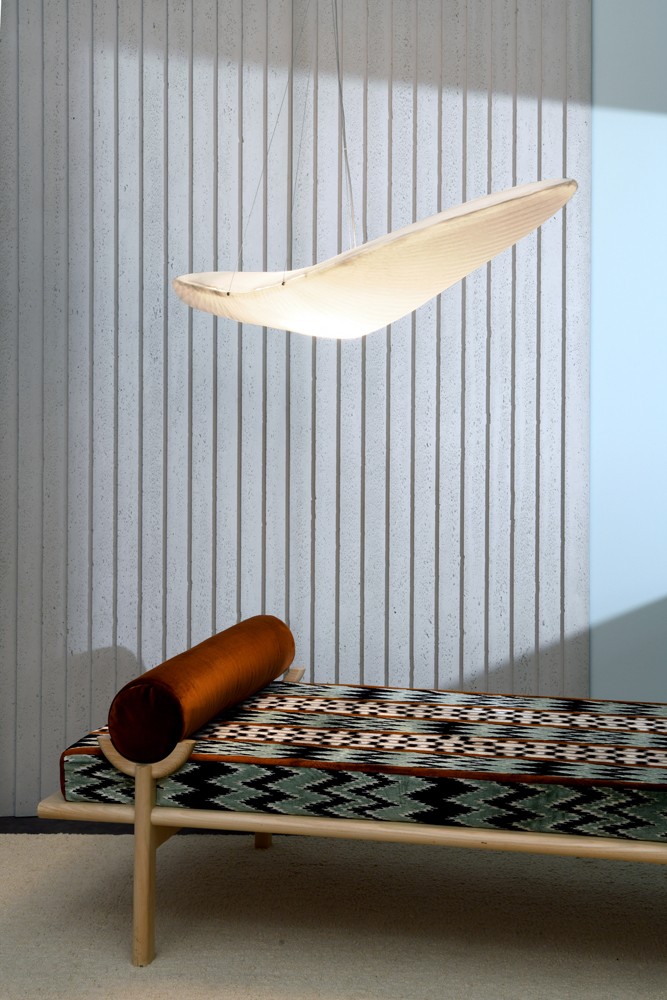 Washi paper pendant light, "L'Oiseau, Céline Wright