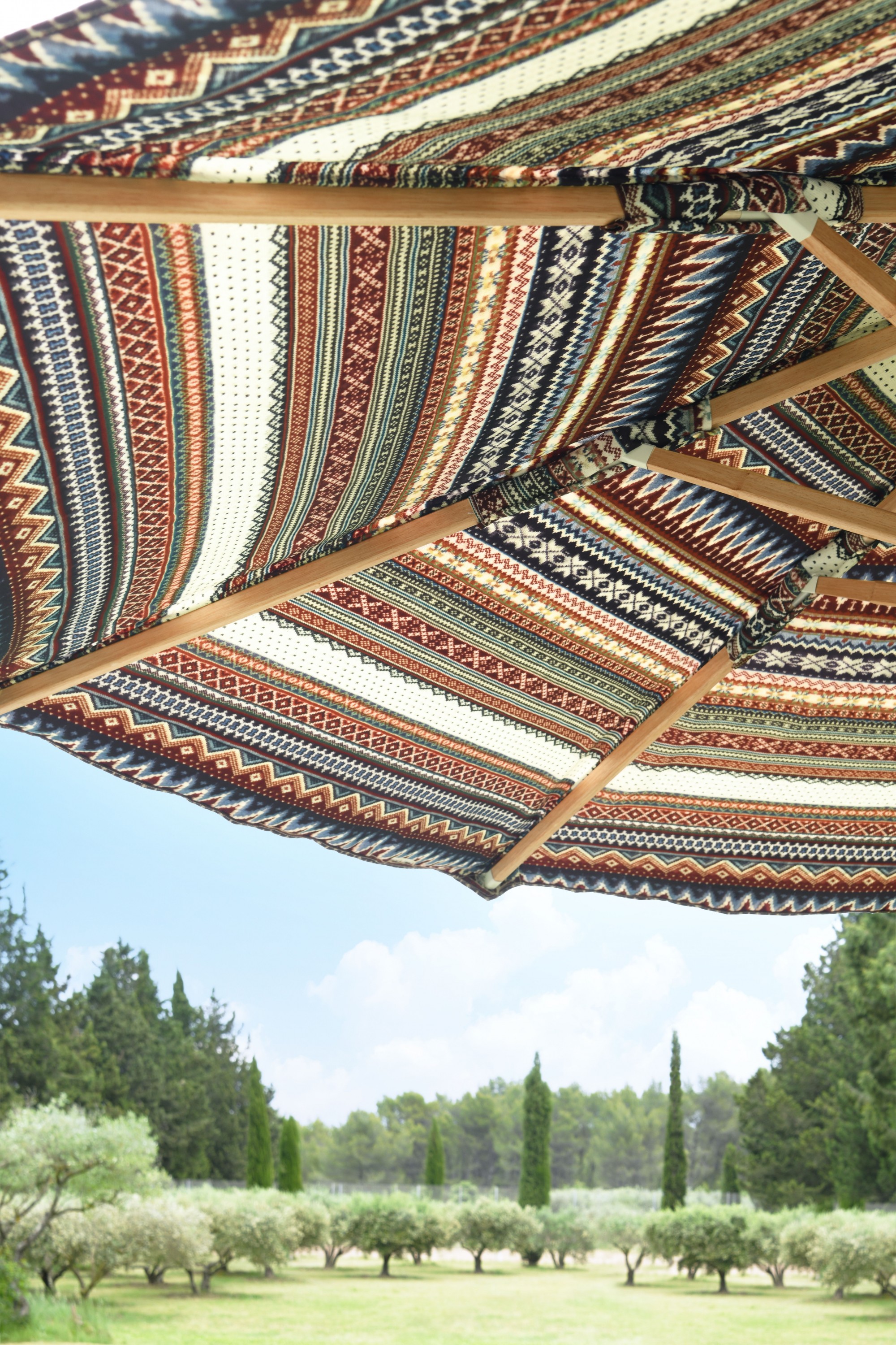 PARASOL Tectona, tissu , col. Multico Dublin