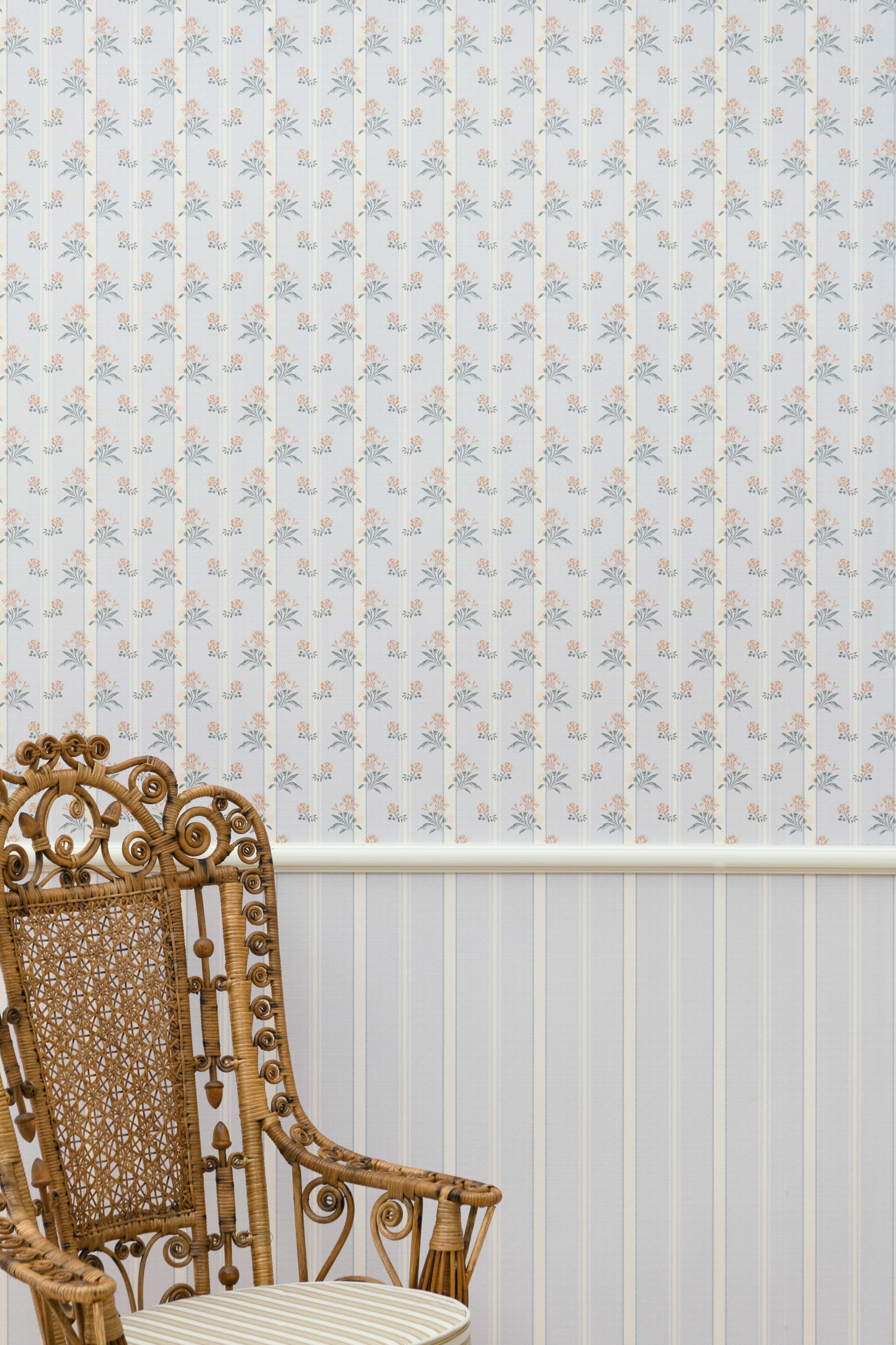 Papier peint / Wallpaper Mademoiselle 6497, col. Paille.